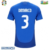 Italia Federico Dimarco #3 Hjemmedrakt EM 2024 Kortermet